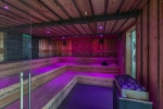 Sauna met sfeerverlichting